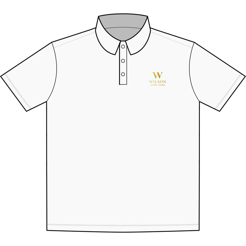 Men's Wilson Logo Polo Shirt - UV Performance Golf Shirt