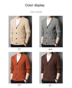 Autumn Twisted Knit Cardigan