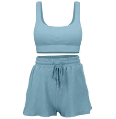 Yoga Suit Two Piece Set with Tank Top and Shorts