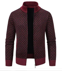 Fleece Stand Collar Cardigan