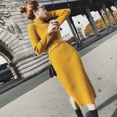 Knit Bodycon Dress, Sweater Dress, Layering Dress
