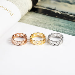 Cassie Rose Gold, Gold, and Silver Ring