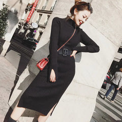 Knit Bodycon Dress, Sweater Dress, Layering Dress