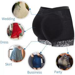 Booty Shaper Padded Underwear Panty Women's Butt Lifter & Hip Enhancer