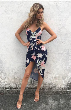 Floral Dress, Spaghetti Strap Women's Dress