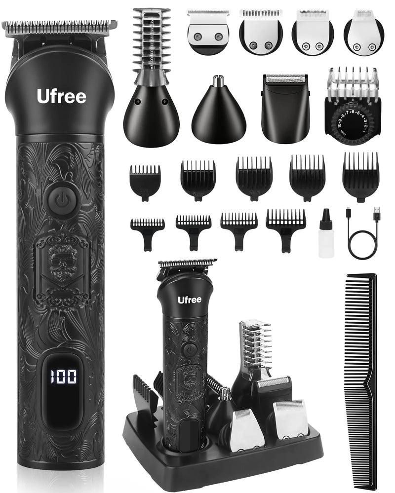 7-in-1 Men's Grooming Kit with Electric Trimmer