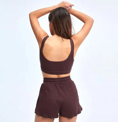 Yoga Suit Two Piece Set with Tank Top and Shorts